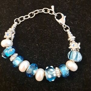 Gorgeous Bead And Bling Woman's Bracelet